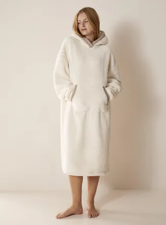 UGG Womens Plush hooded lounge dress