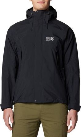 Mountain Hardwear Dry Times Waterproof Jacket in Black at Nordstrom, Size Xx-Large