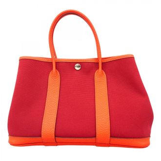 Herm&egrave;s Red Color Tote Bag (Pre-Owned)