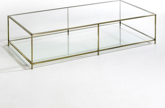 AM.PM Rechthoekige salontafel in gehard glas Sybil