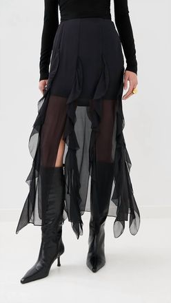 Veronica Beard Ava Maxi Skirt In Black