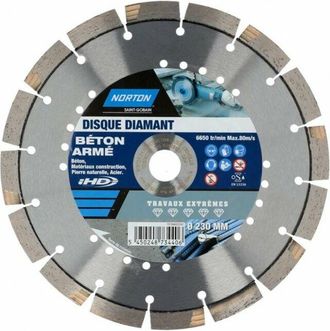 Norton Disco De Diamante Segmentado Extremo Para Materiales De Construcci&oacute;n Diam.230mm