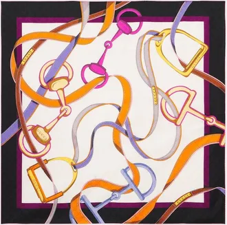 Gucci Printed silk twill scarf