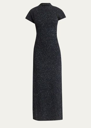 Proenza Schouler Abie Donegal-Effect Knit Wool Maxi Dress