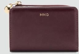 Mango Portafoglio piccolo mini perline bordeaux - Donna - Taglia unica - MANGO