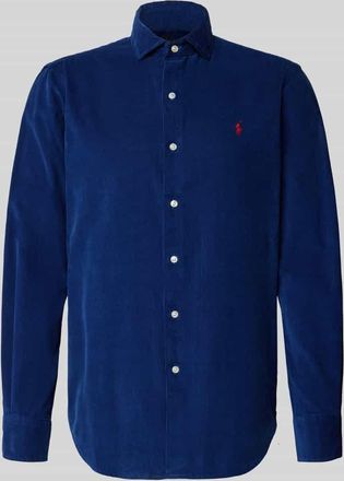 Polo Ralph Lauren Regular Fit Freizeithemd mit Logo-Stitching Modell CORDUROY in Dunkelblau, Größe XXL