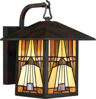 Netlighting Inglenook Outdoor 1 Light Medium Wall Lantern Bronze Finish E27