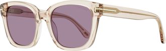 Tom Ford Womens Haylay Sunglasses TF1216 72Y Transparent Pink 53mm