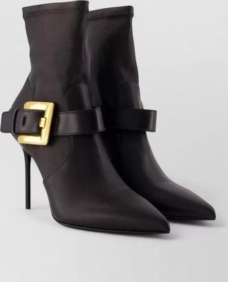 Balmain leather anthem ankle boots