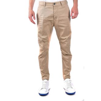 Dsquared2 Heren, Broeken, Beige, Maat: XS Katoen