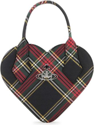 Vivienne Westwood Printed Synthetic Leather Josephine Heart Handbag