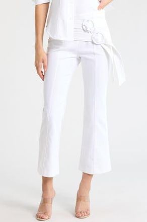Cinq &agrave; Sept Jessi Cropped Denim Pants in White at Nordstrom Rack, Size 00