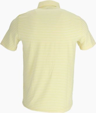 Lacoste Mens Crocodile Logo Collared Polo Shirt - White/Yellow - Size: 40