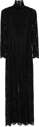 Paco Rabanne Floral Lace-appliqu&eacute; Maxi Dress