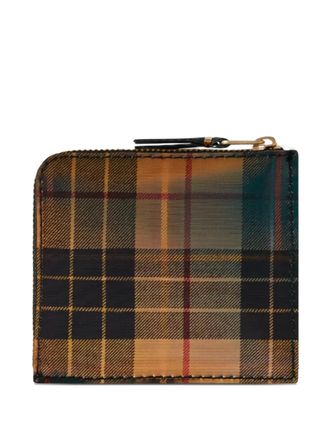 Comme Des Garçons plaid-pattern wallet - unisex - Leather/Thermoplastic Polyurethane (TPU) - One Size - Yellow