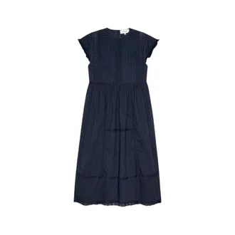 The Great. Midi Dresses, female, Blue, Size: M Sonnet Midi Dress