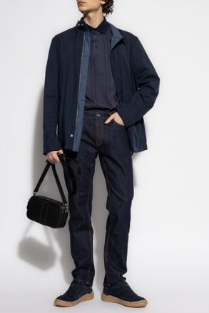 Etro Jeans With Logo, Mens, Navy Blue