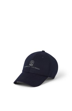 Brunello Cucinelli Baseball cap with logo in Navy Blue at Nordstrom, Size Xx-Large