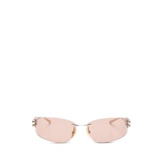 Balenciaga Gossip Rimless Logo Sunglasses