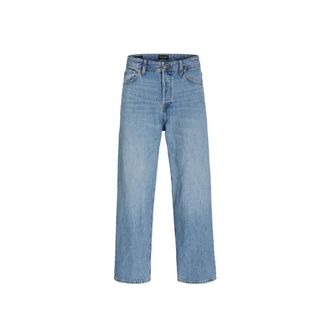 Jack & Jones Blauwe Denim Baggy Fit Jeans - Heren - Regular Fit Jeans - Blauw - W29 L32 - Denim - Jeans