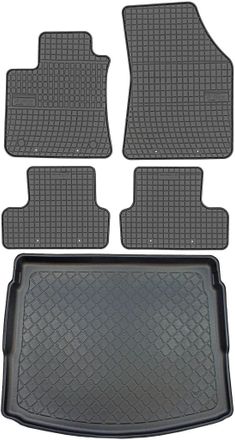 OEM Renault Megane Iv Estate Desde Septiembre De 2016. Juego De Alfombrillas De Goma Para Coche + Alfombrilla Para Maletero