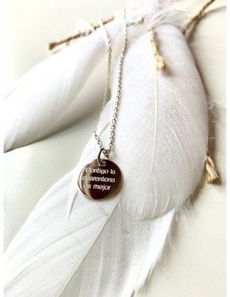 Eme Jewels Medalla con mensaje