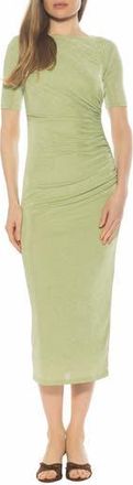 Alexia Admor Thoren Drapped Dress in Sage at Nordstrom Rack, Size X-Small