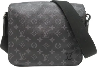 Louis Vuitton Black Monogram Eclipse Shoulder Bag (Pre-Owned)