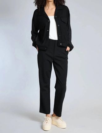 Lola & Sophie Slim-Fit Ponte Pant In Black