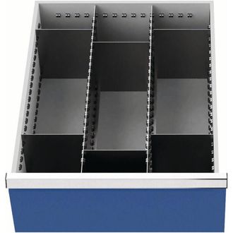 OEM Material De Subdivisi&oacute;n Del Caj&oacute;n Frontal H.200mm 2 Longitudes / 6 Divisores Transversales Caj&oacute;n W.450mm