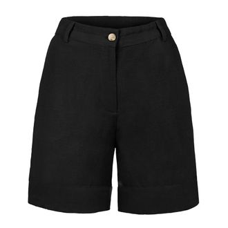 H&eacute;st Emilie Shorts - Dames - Korte Broeken - Zwart - XL - Linnen - Korte Broeken