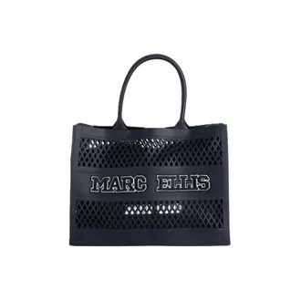 Marc Ellis Tote Bags, female, Black, Size: ONE SIZE Flat Sponge M