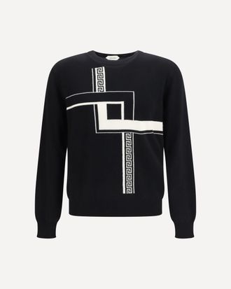 Versace Greca Incrocio Sweater Male 46