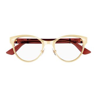 Gucci Cat-Eye Eyeglasses - Gold