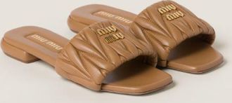 Miu Miu Ciabatte Nappa Matelasse