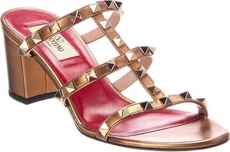 Valentino Rockstud Caged 64 Leather Sandal