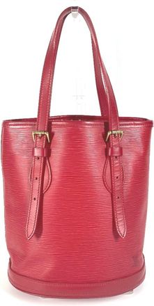 Louis Vuitton Red Color Epi Leather Pouch Shoulder Bag Tote Bag (Pre-Owned)