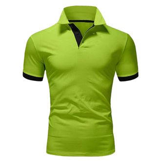 Generic No Giraffe Embroidery Golf Polo Shirts Men - Office Work Tennis T-Shirt Casual Polo T-Shirt Button Front Plain Polo Shirt Summer Short Sleeve Polo Top