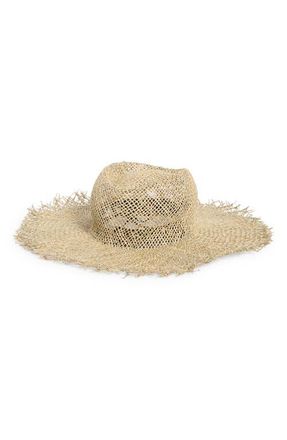 Nordstrom Seagrass Raw Edge Straw Hat in Natural at Nordstrom