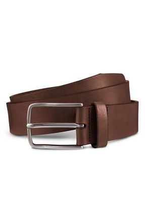 Allen Edmonds Broadway Avenue Leather Belt in Coffee Brown at Nordstrom, Size 32