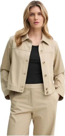 Sams&oslash;e & Sams&oslash;e Saesmella Jacket - Dames - Zomerjassen - Beige - M - Katoen - Jassen