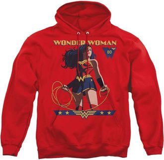 Gildan Wonder Woman Ww 80th Stance Adult Pull Over Hoodie / Hooded Sweatshirt