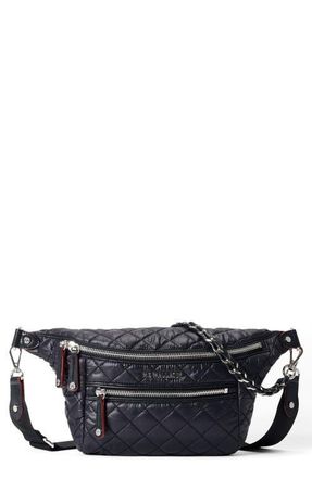 MZ Wallace Crosby Quilted Nylon Convertible Sling Bag in Black at Nordstrom