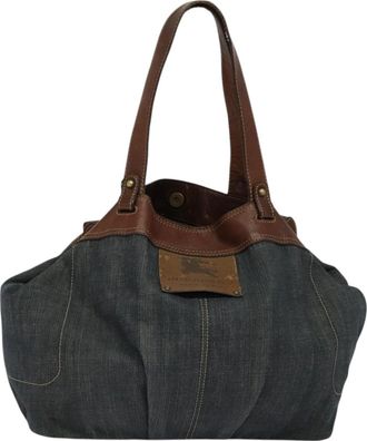 Burberry Blue Label Blue Denim - Jeans Tote Bag (Pre-Owned)