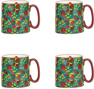 10 Strawberry Street Set Of 4 Bella Mugs