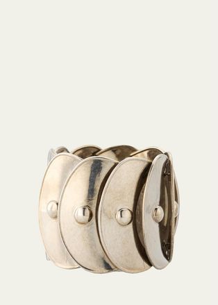 Ralph Lauren Collection Antiqued Overlapping Disk Cuff