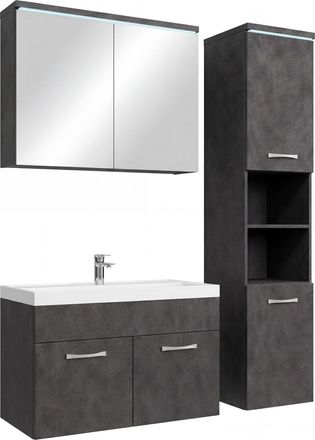 Badplaats Badplaats Mueble De Ba&ntilde;o Paso 80 X 40 Cm - Gris Oscuro - Mueble