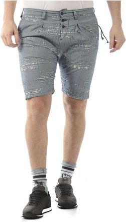 Daniele Alessandrini Shorts - Heren - Korte Broeken - Blauw - W31 - Katoen - Korte Broeken