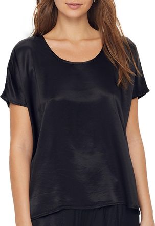 Pj Harlow Womens Roxxy Satin Lounge Top