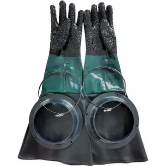 OEM Guantes O Anillos De Arenado De 60 Cm Para Cabina De Arenado H607